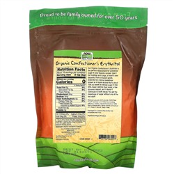 Now Foods, Real Food, органический кондитерский эритритол, 454 г (1 фунт)