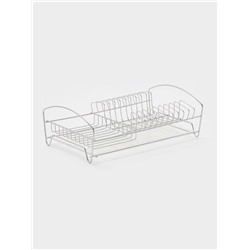 Сушилка для тарелок и кружек с поддоном, 39×25×12 см, хром