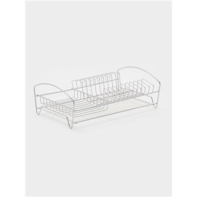 Сушилка для тарелок и кружек с поддоном, 39×25×12 см, хром