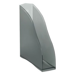 Лоток для бумаг вертикальный  85 мм ДЕЛЬТА тонированный черный ЛТВ-30448 Стамм