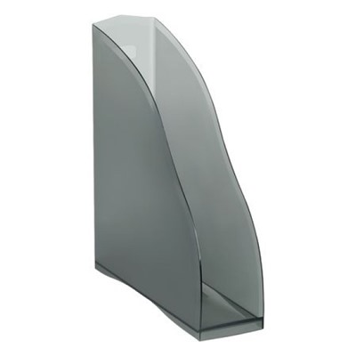 Лоток для бумаг вертикальный  85 мм ДЕЛЬТА тонированный черный ЛТВ-30448 Стамм