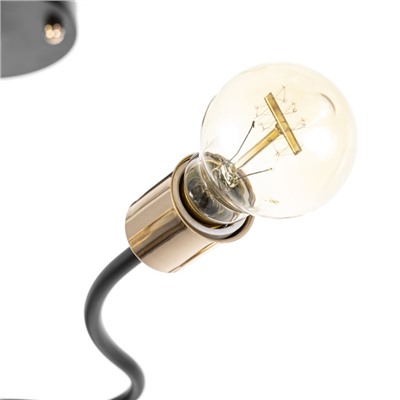 Люстра «Рипли» 8хЕ27 40 Вт черно-золотой 60×60×40 см