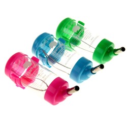 Поилка для грызунов 80 мл, 9×4.5 см, микс цветов