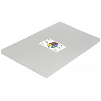 Доска раздел полиэтилен 350*500*18мм ПРОФИ БЕЛЫЙ (молочные продукты, сыр,творог,хлеб) КТ-ДРП-БЕЛ-02