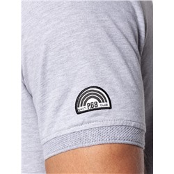 Футболка-поло из трикотажа "пике" с эластаном