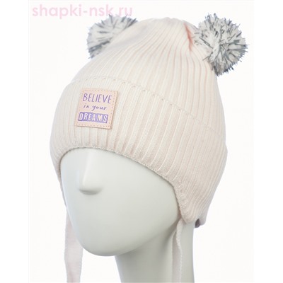 04-11-M Шапка для девочки флис (50-54)