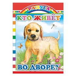 Книга картон. Радуга.Кто живет во дворе? (Алфея)