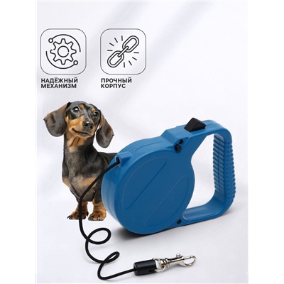 Рулетка малая эконом, 3 м, до 18 кг, синяя