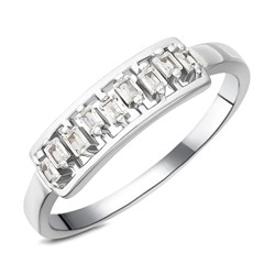 Кольцо, куб.циркон., BY-5225