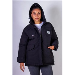 Парка с капюшоном Евро-зима, демисезон арт.82228 (Черный)