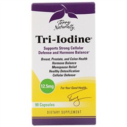 Terry Naturally, Tri-Iodine, 12,5 мг, 90 капсул