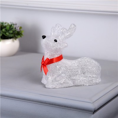 Светодиодная фигура «Оленёнок» 15×16×10 см, акрил, 20 LED, батарейки АА × 3 (не в комплекте), свечение белое
