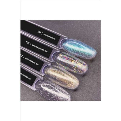 IQ Beauty Топ с шиммером №109 Blue, голубой шиммер, 10 мл KRISTALLER, 1108627