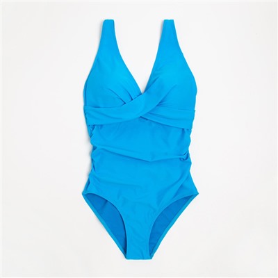 Купальник женский слитный MINAKU, размер 52, синий