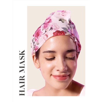 KOELF - МАСКА-ШАПОЧКА ДЛЯ ВОЛОС И КОЖИ ГОЛОВЫ С ЭКСТРАКТОМ РОЗЫ ROSE PETAL SATIN HAIR MASK