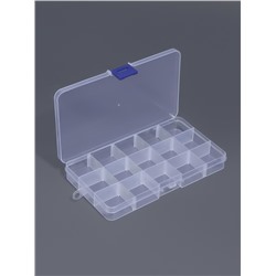 Органайзер для мелочей, 15 съёмных ячеек, с подвесом, 17.5×10×2 см, прозрачный