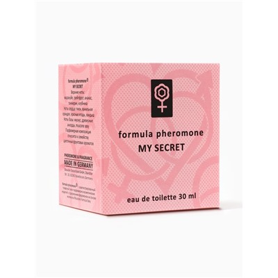 Туалетная вода женская с феромонами Formula Pheromone My Secret, 30 мл