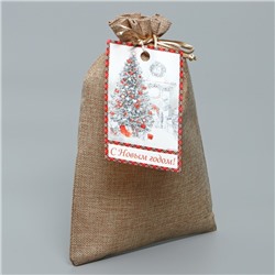 Мешочек подарочный новогодний «Зима», 20×30 см ± 1.5 см