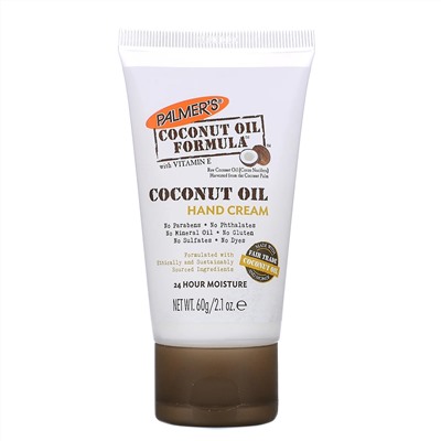 Palmer's, крем для рук с кокосовым маслом, 60 г (2,1 унции)