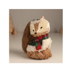 Фигурка новогодняя «Енотик в зимней одёжке», 8×13×14 см