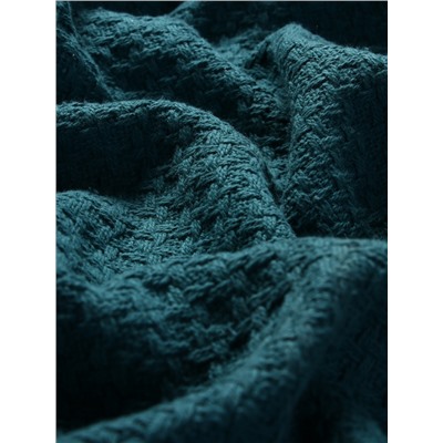 Плед «Этель» Waffle, 220×240 см, синий, 340 г/м²