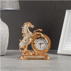 Часы статуэтка Лошадь 15 см / 7029 /уп 60/золото