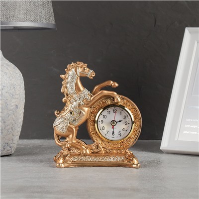 Часы статуэтка Лошадь 15 см / 7029 /уп 60/золото