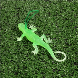 Декоративная подвеска «Ящерица», 10×4.5 см, резина, светящиеся, набор 10 шт.