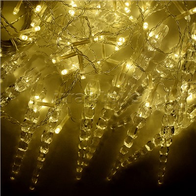 Электрогирлянда Бахрома, 3м, 96 ламп, теплый