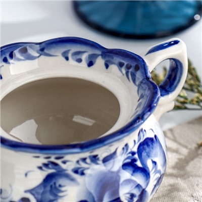 Сахарница фарфор гжель «Секрет»