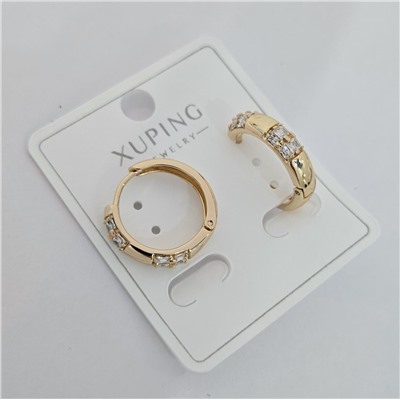 Серьги коллекция "Xuping" покрытие позолота, вставка: фианиты, арт.004.035