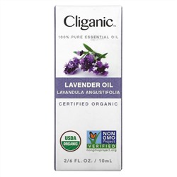 Cliganic, 100% Pure Essential Oil, Lavender Oil, .33 fl oz (10 ml)