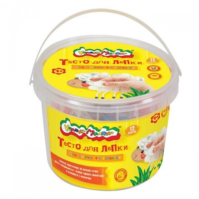 Тесто для лепки 12цв по 30гр. 2 формочки Каляка Маляка ТЛБКМ-12/30 Каляка-Маляка