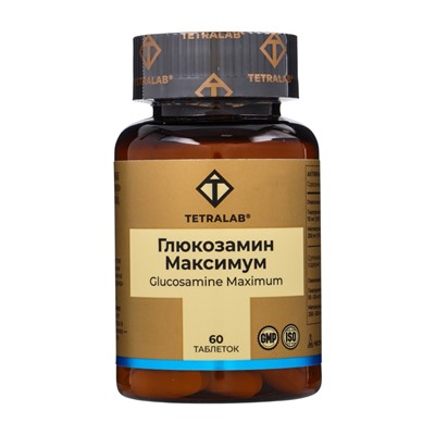 Глюкозамин Максимум TETRALAB, укрепление суставов и хрящей, поддержка подвижности, 60 таблеток