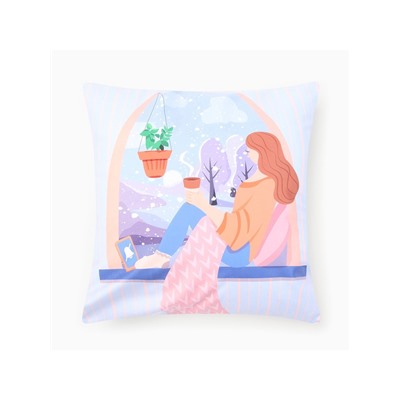 Наволочка декоративная новогодняя «Этель. Зимние мечты» 40×40 см