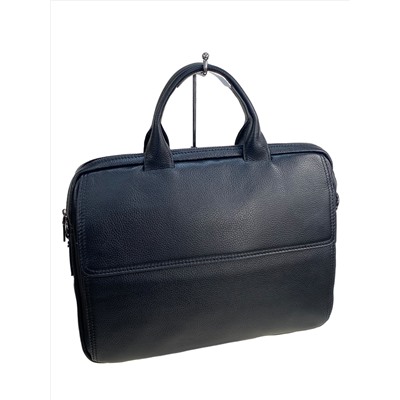 Сумка-портфель мужская из натуральной кожи, цвет чёрный