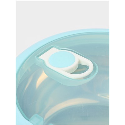 Ланч бокс TAKE IT EASY «Милави», 1.5 л, 3 уровня, сохраняет тепло 2 ч, нержавеющая сталь, белый, голубой