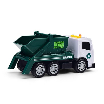 Машина "Мусоровоз" с ковшом, 1:32 (свет, звук) в коробке