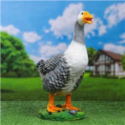 Садовая фигура "Гусь кричащий" 18х20х44см