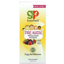 GreenPeach, Pre-Natal, Whole Food Nutrient, Natural Berry Flavor, 16 fl oz (480 ml)