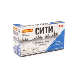 Полесье "Сити", автомобиль-эвакуатор инерционный (со светом и звуком) (синий) (в коробке)