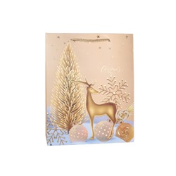 Пакет подарочный 26х32х10 / 6022-M /уп 12/480/ микс Новый год