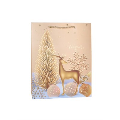 Пакет подарочный 26х32х10 / 6022-M /уп 12/480/ микс Новый год