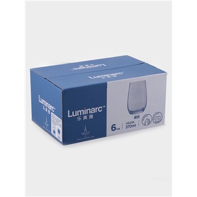 Набор стаканов Luminarc HERMITAGE, 370 мл, 6 шт., стекло, прозрачный