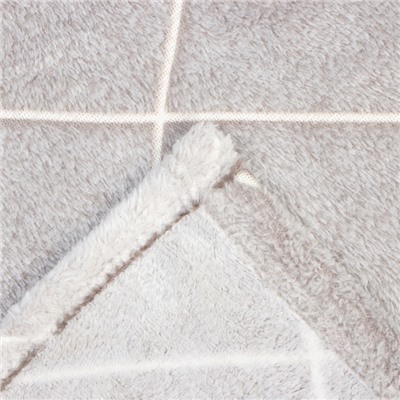 Плед светящийся в темноте «Этель. Ромбы», 180×200 см, серый