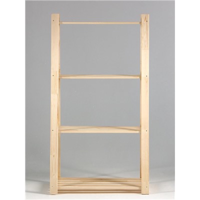 Стеллаж деревянный «Горка», 4 полки, 150×84×48 см, хвоя, напольный