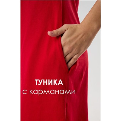 Туника новогодняя домашняя большие размеры Туж-гном НАТАЛИ, 1213914