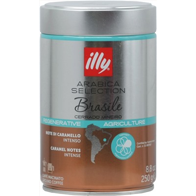 illy. Brasile (молотый) 250 гр. жест.банка