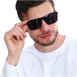 Очки солнцезащитные мужские поляризованные, глянцевый черный, Marinx, 8910, 531259, арт.354.722