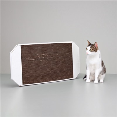 Когтеточка-лежанка из гофрокартона «Пижон», 57×28.5×2.5 см